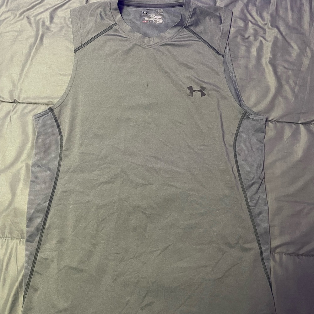 Mens Tank Top • L • Gray • Under Armor